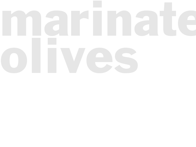 MARINATED OLIVES