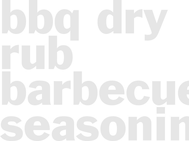 BBQ DRY RUB BARBECUE SEASONING 