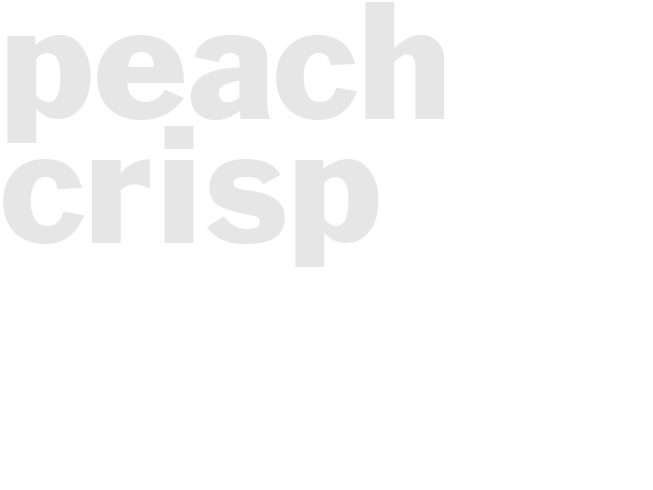 PEACH CRISP