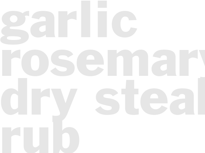 GARLIC ROSEMARY DRY STEAK RUB