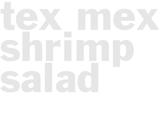 TEX MEX SHRIMP SALAD