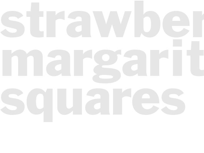 STRAWBERRY MARGARITA SQUARES
