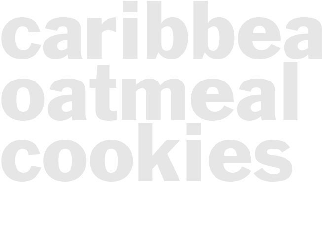 CARIBBEAN OATMEAL COOKIES
