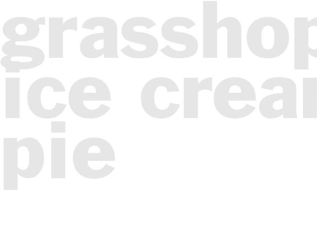 GRASSHOPPER ICE CREAM PIE