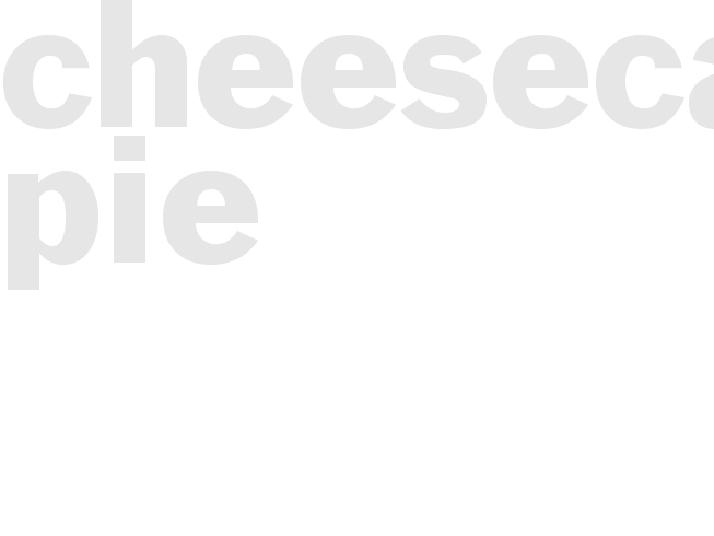 CHEESECAKE PIE