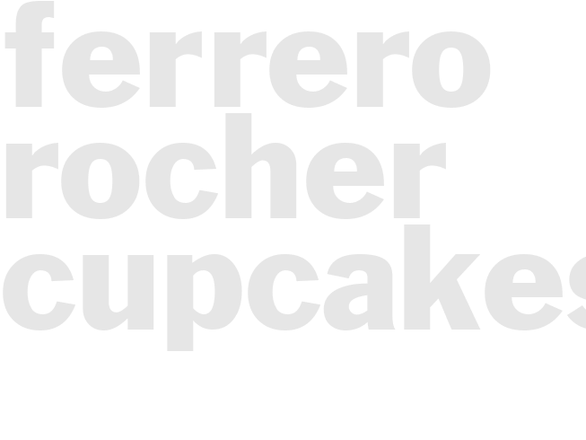FERRERO ROCHER CUPCAKES 