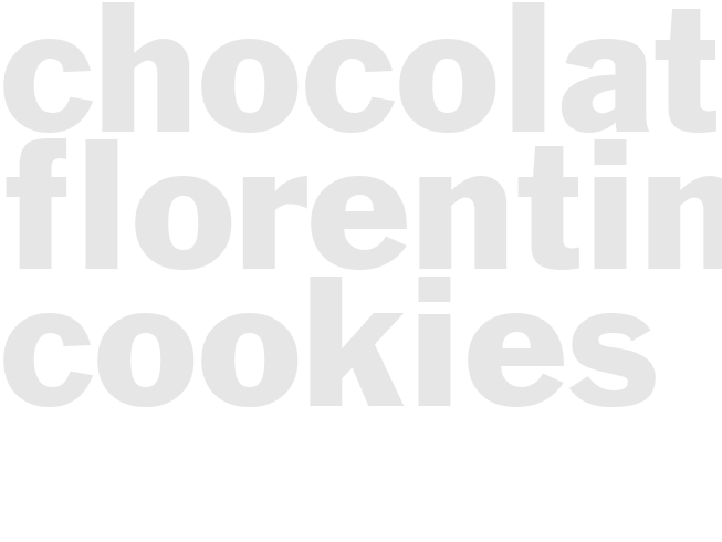 CHOCOLATE FLORENTINE COOKIES