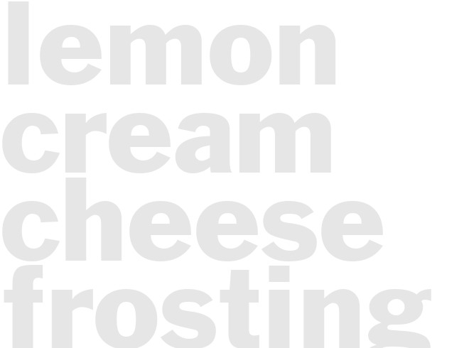 LEMON CREAM CHEESE FROSTING