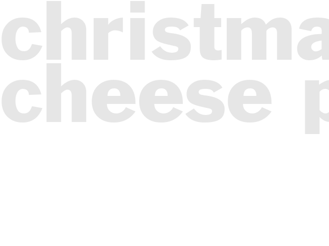 CHRISTMAS CHEESE PIE
