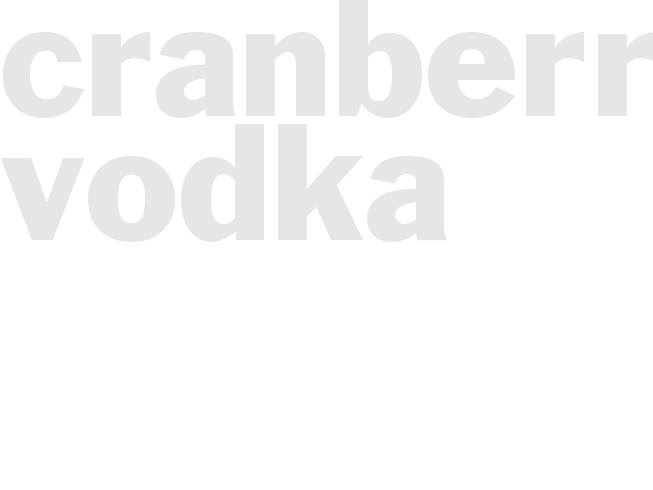 CRANBERRY VODKA