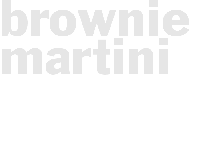 BROWNIE MARTINI