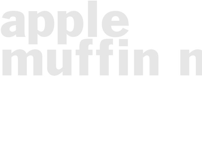 APPLE MUFFIN MIX