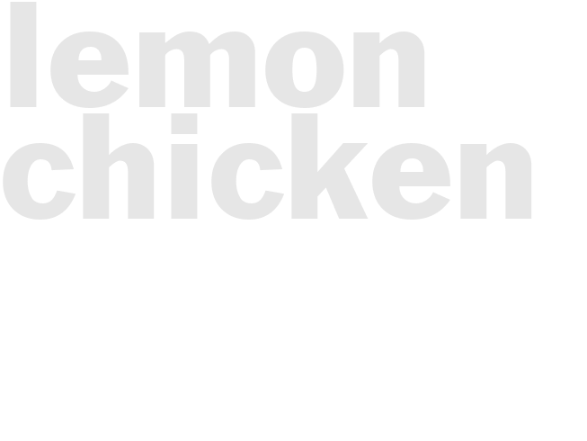 LEMON CHICKEN I