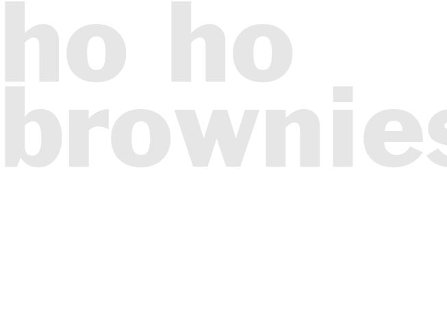 HO-HO BROWNIES