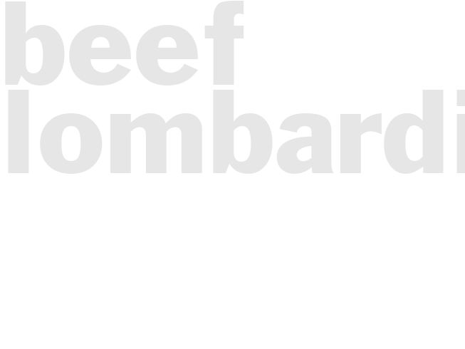BEEF LOMBARDI