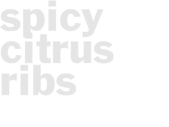 SPICY CITRUS RIBS