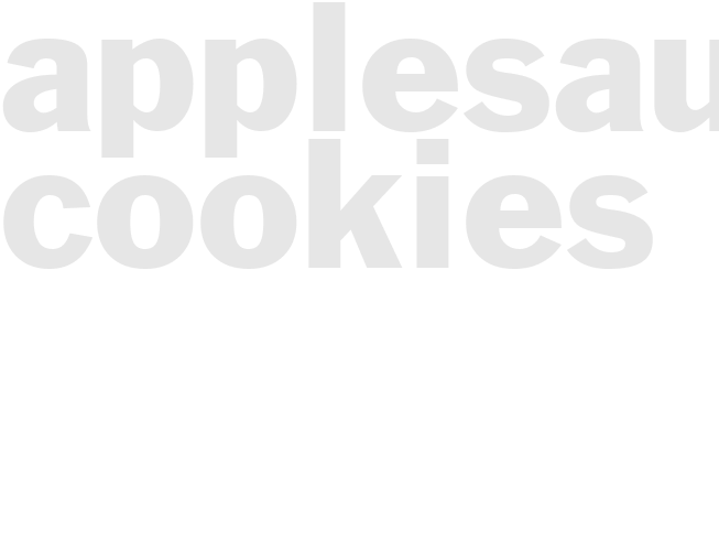 APPLESAUCE COOKIES 