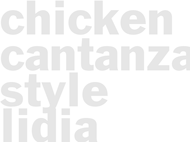 CHICKEN CANTANZARO-STYLE - Lidia