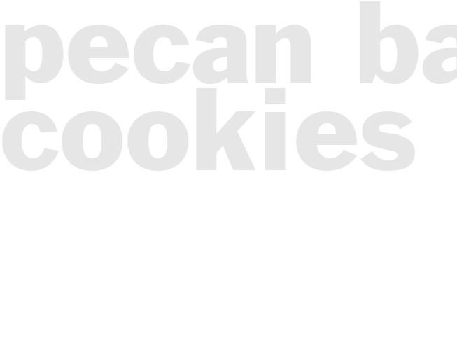 PECAN BAR COOKIES
