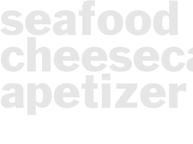 SEAFOOD CHEESECAKE APETIZER