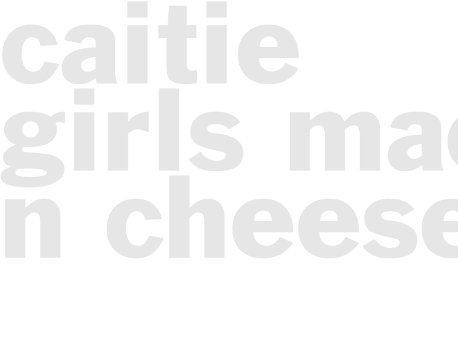CAITIE GIRLS MAC-N-CHEESE 
