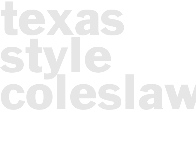 TEXAS-STYLE COLESLAW