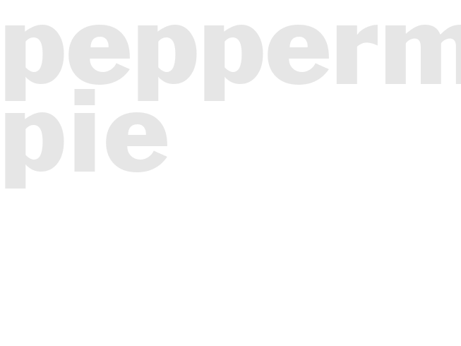 PEPPERMINT PIE