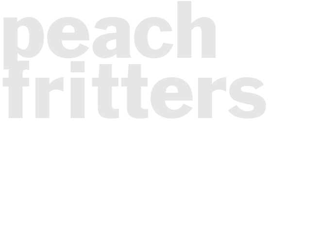 PEACH FRITTERS