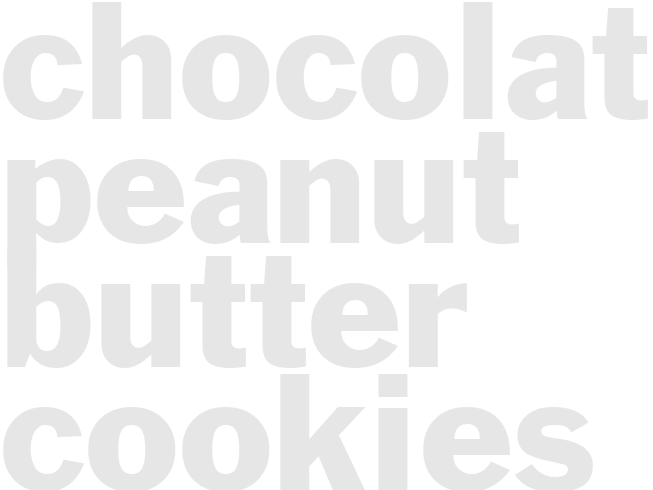 CHOCOLATE PEANUT BUTTER COOKIES