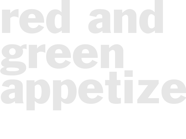 RED AND GREEN APPETIZERS