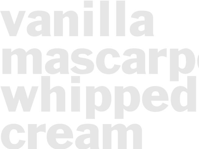 VANILLA-MASCARPONE WHIPPED CREAM