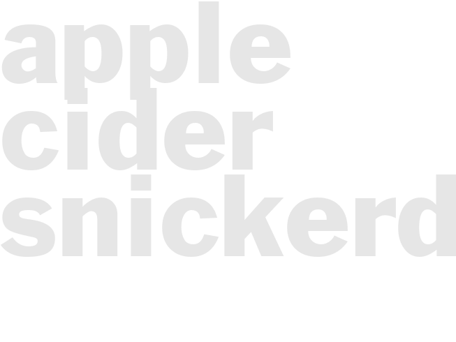 APPLE CIDER SNICKERDOODLES