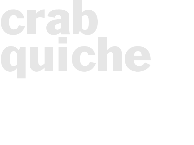 CRAB QUICHE