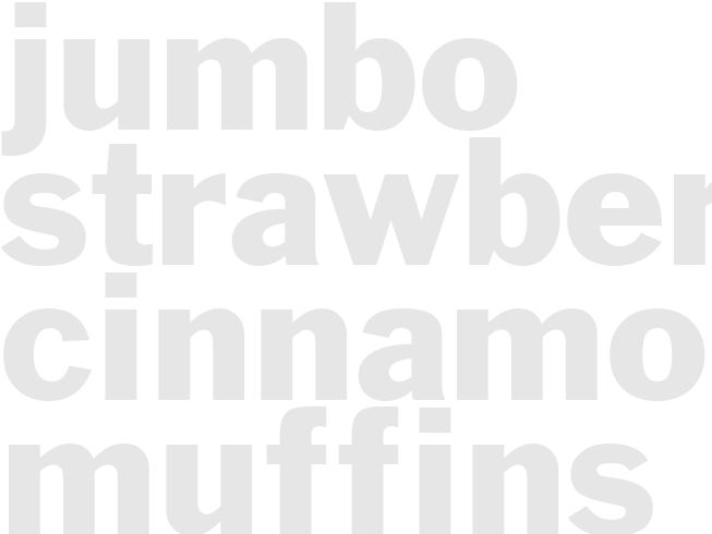 JUMBO STRAWBERRY CINNAMON MUFFINS