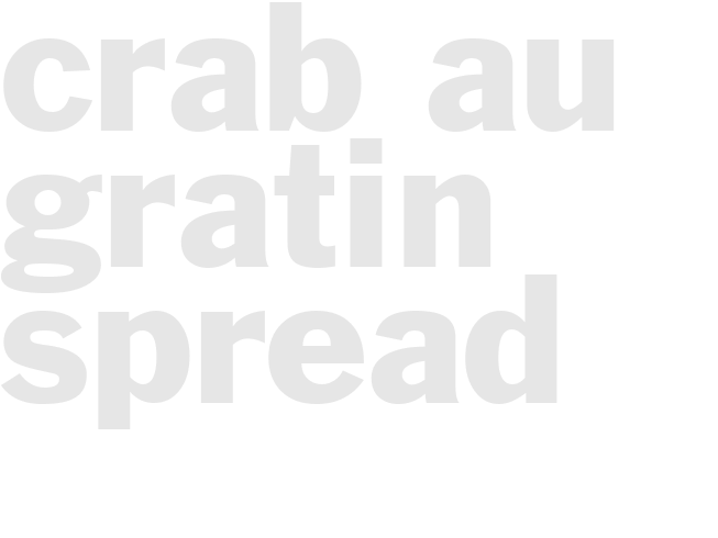 CRAB AU GRATIN SPREAD