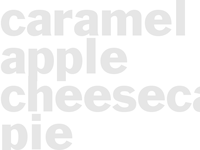 CARAMEL APPLE CHEESECAKE PIE