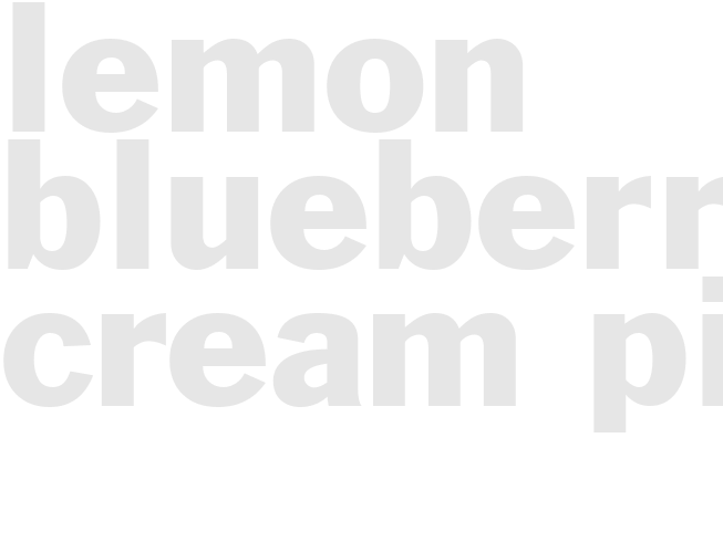 LEMON BLUEBERRY CREAM PIE