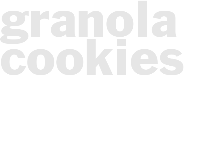 GRANOLA COOKIES