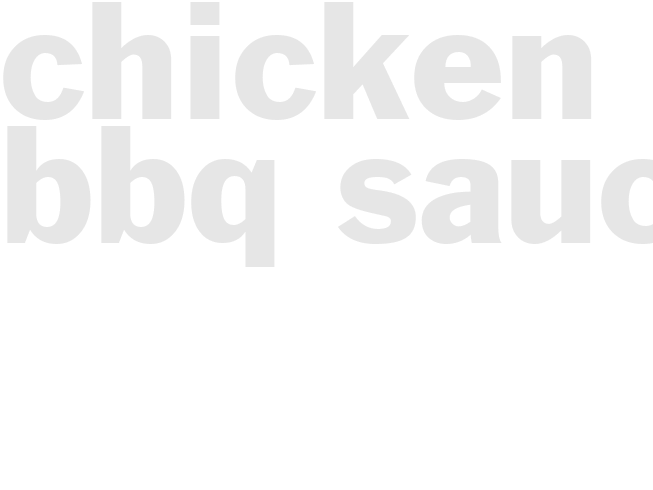CHICKEN BBQ SAUCE