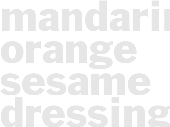 MANDARIN ORANGE SESAME DRESSING