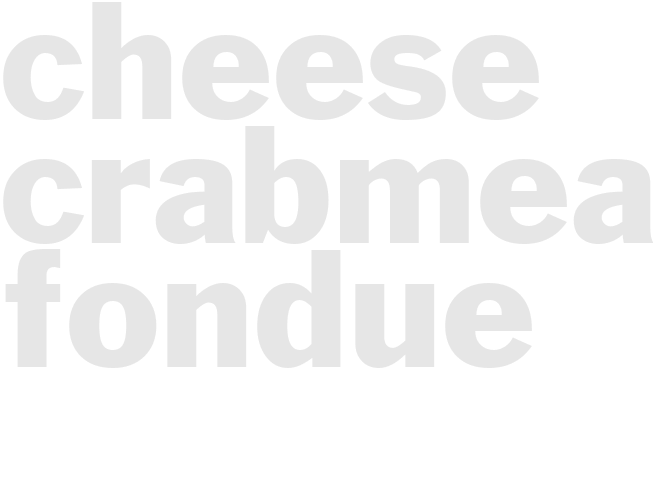 CHEESE CRABMEAT FONDUE
