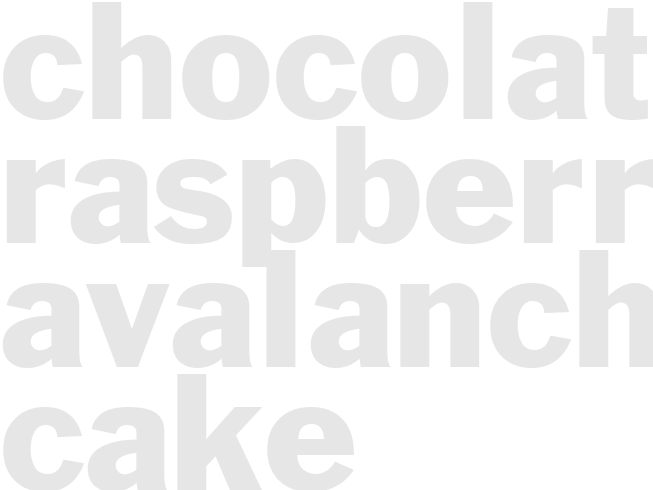 CHOCOLATE-RASPBERRY AVALANCHE CAKE