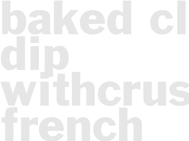 BAKED CLAM DIP WITHCRUSTY FRENCH BREAD DIPPERS