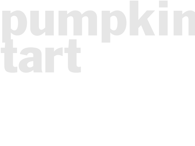 PUMPKIN TART