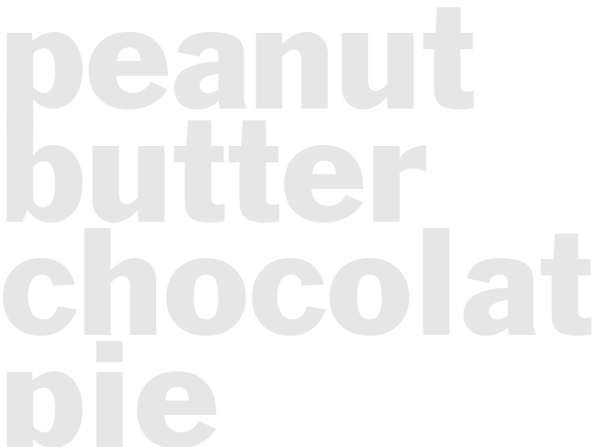 PEANUT BUTTER CHOCOLATE PIE