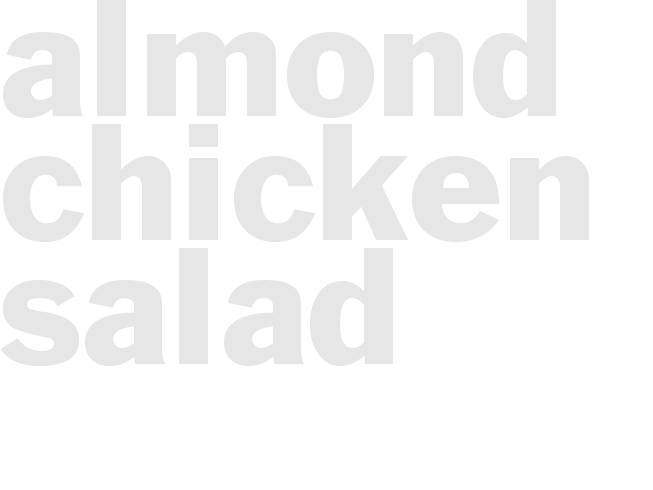 ALMOND CHICKEN SALAD