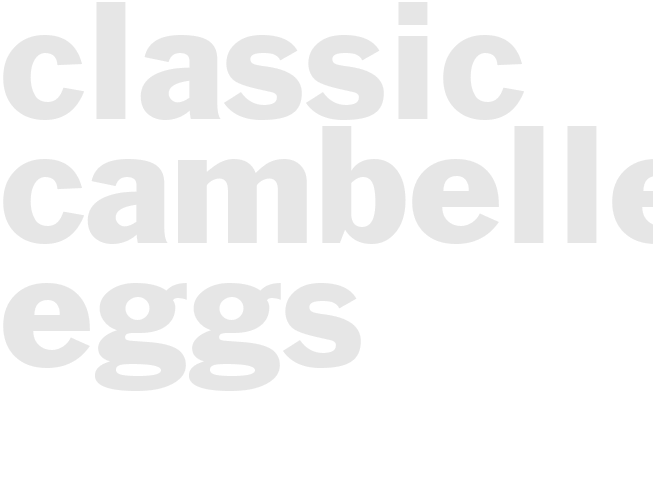 CLASSIC CAMBELLED EGGS