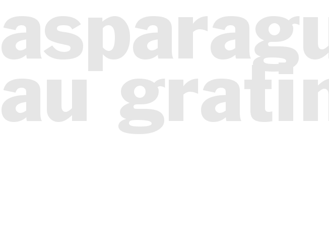 Asparagus au Gratin
