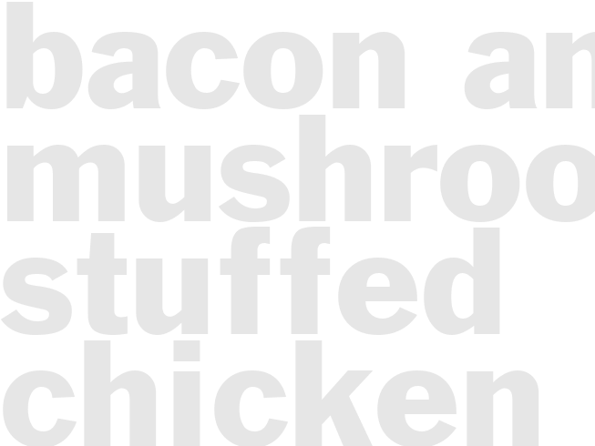 Bacon and Mushroom Stuffed Chicken Bundles 