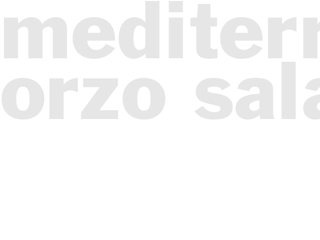 Mediterranean Orzo Salad